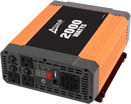 Ampeak Pro 2000W Power Inverter 17 Safe Protections Cigarette Lighter Port 6.2A - £146.18 GBP