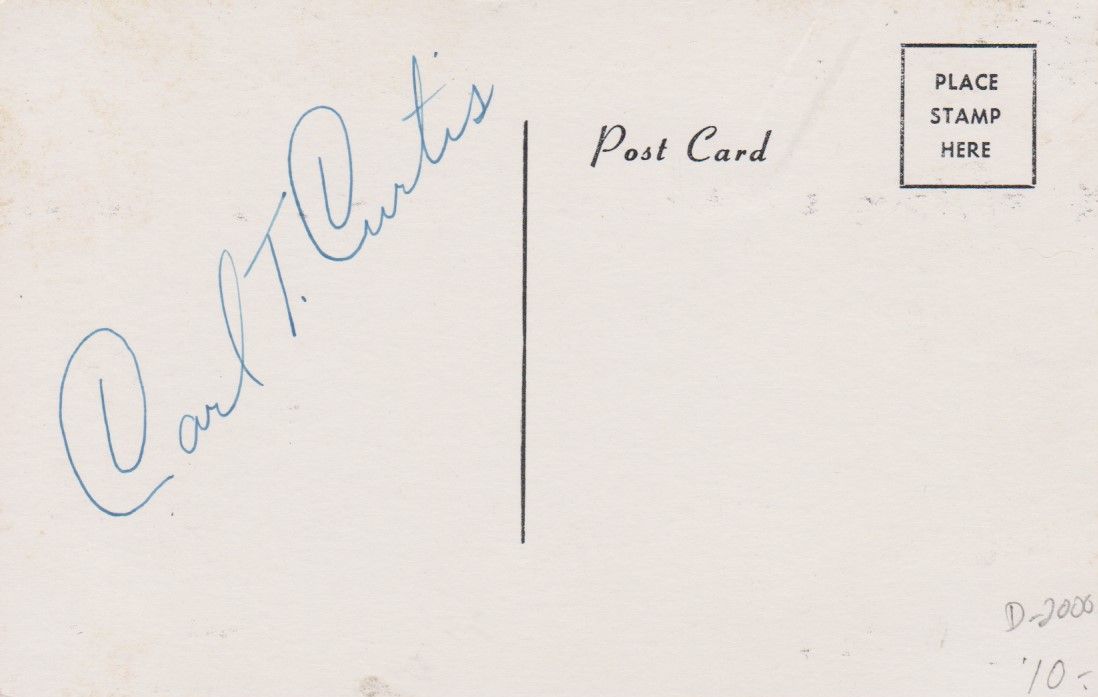 Senator Carl T. Curtis (d. 2000) Signed Autographed Vintage Photo Postcard - $15.00
