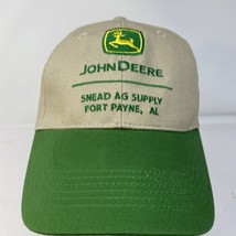 John Deere Snead AG Supply Adjustable Green Tan Trucker Snapback Hat Cap Mens - £10.74 GBP