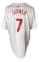 Trea Turner Signé Philadelphia Phillies Nike Blanc Baseball Jersey Bas ITP - $388.00