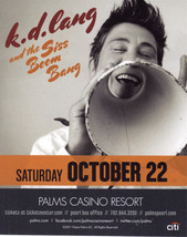 K.D. Lang &amp; The Sis Boom Bang / Erasure Tour @ The PEARL-PALMS Vegas Promo Card - £1.55 GBP