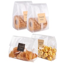 Cellophane Treat Bags Cookie Bags For Packaging Clear Bakery Bags With Stickers  - $31.99