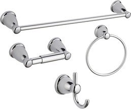 Bgl 4-Piece Bathroom Accessory Set Chrome Bathroom Hardware Set 24 Inches - $41.99