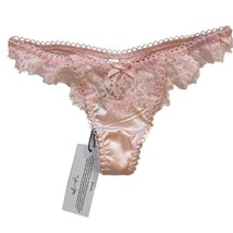 For Love and Lemons Pink Lace Thong XXS New - $37.65