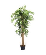 5-Feet Artificial Bamboo Silk Tree Indoor-Outdoor Decorative Planter - C... - £103.50 GBP