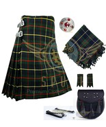 Men&#39;s Scottish Macleod of Harris 8 Yard KILT Tartan KILT -With Free Acce... - $78.00