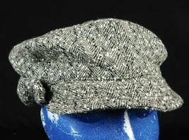 Talbots Gray Women Cap Hat Visor Herringbone Gatsby Box Shipped - £18.31 GBP