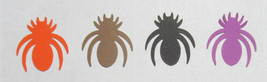 Discontinued SPIDER PUNCH Set lot of 36 punch-outs Cutouts Halloween U-Pick - $6.36