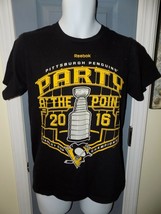 Pittsburgh Penguins 2016 Stanley Cup Champions Celebration Roster T-Shirt Size S - £16.00 GBP