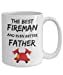 Funny Firefighter Dad Gift, Daddy Coffee Mug, THE BEST FIREMAN AND EVEN BETTER F Item image 6