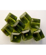 1 6mm Swarovski 5601 Crystal Cube -- OLivine - $1.07