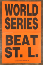 San Francisco Giants 2002? Stunt Seat Cards x2 Beat Cardinals World Series Vtg - £23.73 GBP