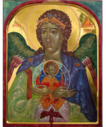 Icon/Angel Hesychia/Eastern Icon/Christian Painting/Russian Icon/Byzanti... - £992.47 GBP
