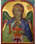 Icon/Angel Hesychia/Eastern Icon/Christian Painting/Russian Icon/Byzantine icon - £946.09 GBP