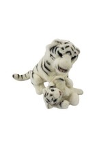 Fiesta Ringling Bros 13&quot; White Tigger W Baby Cub Plush Stuffed Animal Toy - £12.32 GBP
