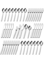 40-piece Tableware set for 8 Stainless Steel premium tableware Polished - £47.30 GBP