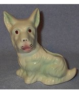 Figural White Scotty Dog Art Pottery Planter - $13.65 CAD