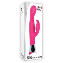Adam &amp; Eve G-Bunny Slim Silicone Rabbit Vibrator Pink - £40.88 GBP