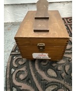 Vintage KIWI Hand Crafted Oak Valet Shoe Shine Wooden Wood box - $24.99