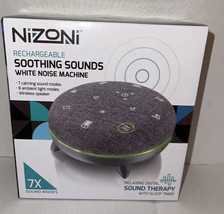 Nizoni dream Machine White Noise Rain Wind Soothing Sounds Therapy Relax... - $28.05