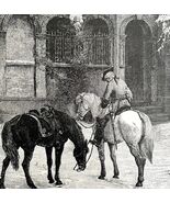 The Empty saddle French Revolution 1888 Victorian Military Antique Print... - €30,02 EUR