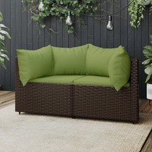  Patio Corner Sofa Brown, Green - $6,395.19 MXN