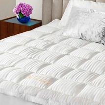 Cal King Cooling Mattress Topper Soft Thick Matress Pad Cover Pillow Top... - £113.11 GBP+