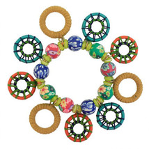 Fun Festival Collection Beaded Wheel Fobs Bracelet by Treska - £24.98 GBP
