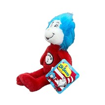 Aurora World Thing 2 Dr. Suess The Cat in the Hat Grinch 2021 8&quot; Plush Stuffed A - £11.00 GBP