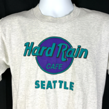 Hard Rain Cafe Seattle Vtg T-Shirt size Medium Mens Single Stitch HRC Spoof USA - £34.56 GBP