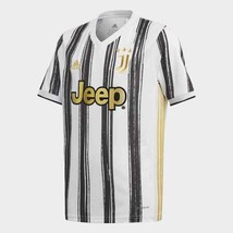 adidas Youth Juventus 2020-21 Home Soccer Jersey EI9900 White Size XSmall - $38.72
