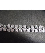 Silvertone Swirl Bracelet-Vintage - £25.80 GBP