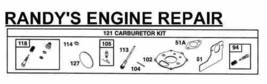 Carburetor Repair Kit 394989 Briggs &amp; Stratton Engine - £24.03 GBP
