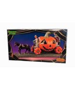 Lemax Spooky Town Pumpkin Express Jack-O-Lantern Buggy Coach Horse Drawn - $607.77 MXN
