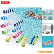 Ergonomic XL Water Pool Floats: Durable &amp; Portable with 250 lbs Capacity - $41.53