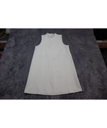 H&amp;M Basic Dress Womens XS White Sleeveless Shirt Smock Mock Neck Knee Le... - £18.02 GBP