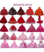 5 Beautiful Fashion Doll Dress+50 pcs. of Accessories-Fashion Doll Toy Accessori - $19.99