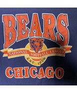 VTG Chicago Bears NFL 80s  Navy Blue Trench Brand Single Stitch T-Shirt ... - £31.43 GBP