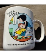 Morning Hug from Mom Mother&#39;s Day Coffee Mug Family Circus 1989 Cartoon ... - $16.03