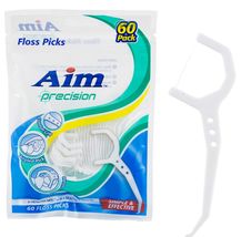 Aim Precision 60 pack Floss Picks flossers Simple Dental Effective 60 count - $14.32