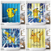 3D Pokemon Pikachu Waterproof ShowerCurtain Polyester Bathroom Decor Curtain 70&quot; - £13.51 GBP+