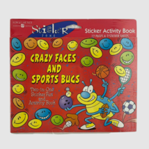 American Greetings Kids Sticker Activity Book Crazy Faces and Sports Bugs - $5.94