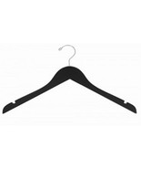 Petite 15.5&quot; Black Wood Dress Hanger (pack of 10) - $31.59 CAD