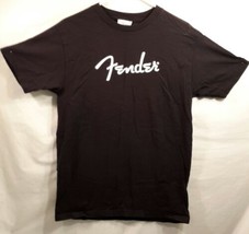 Fender Spaghetti Logo Tee Shirt Black Medium - £13.46 GBP
