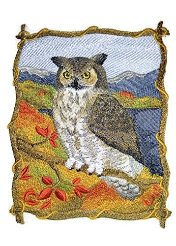 Primary image for Nature Weaved in Threads, Amazing Birds [Autumn Owl [Custom and Unique] Embroide