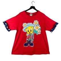 1995 Tweety Bird Vintage Looney Tunes Warner Bros T-Shirt Size Large Shirt USA - £19.46 GBP