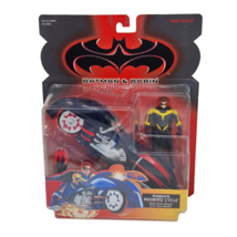 Vintage 1997 Kenner Batman &amp; Robin Robin&#39;s Redbird Cycle Action Figure Toy New - £45.26 GBP