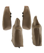 4pcs Leather Seat Cover Tan Fit For Ford F250 F350 Super Duty Lariat 200... - $98.76