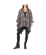 Patricia Nash Women&#39;s Plaid Cape Gray/Black - $110.49 CAD