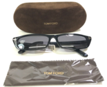 Tom Ford Sunglasses TF1058 ECO 01A Polished Black Cat Eye with Gray Lenses - $327.03